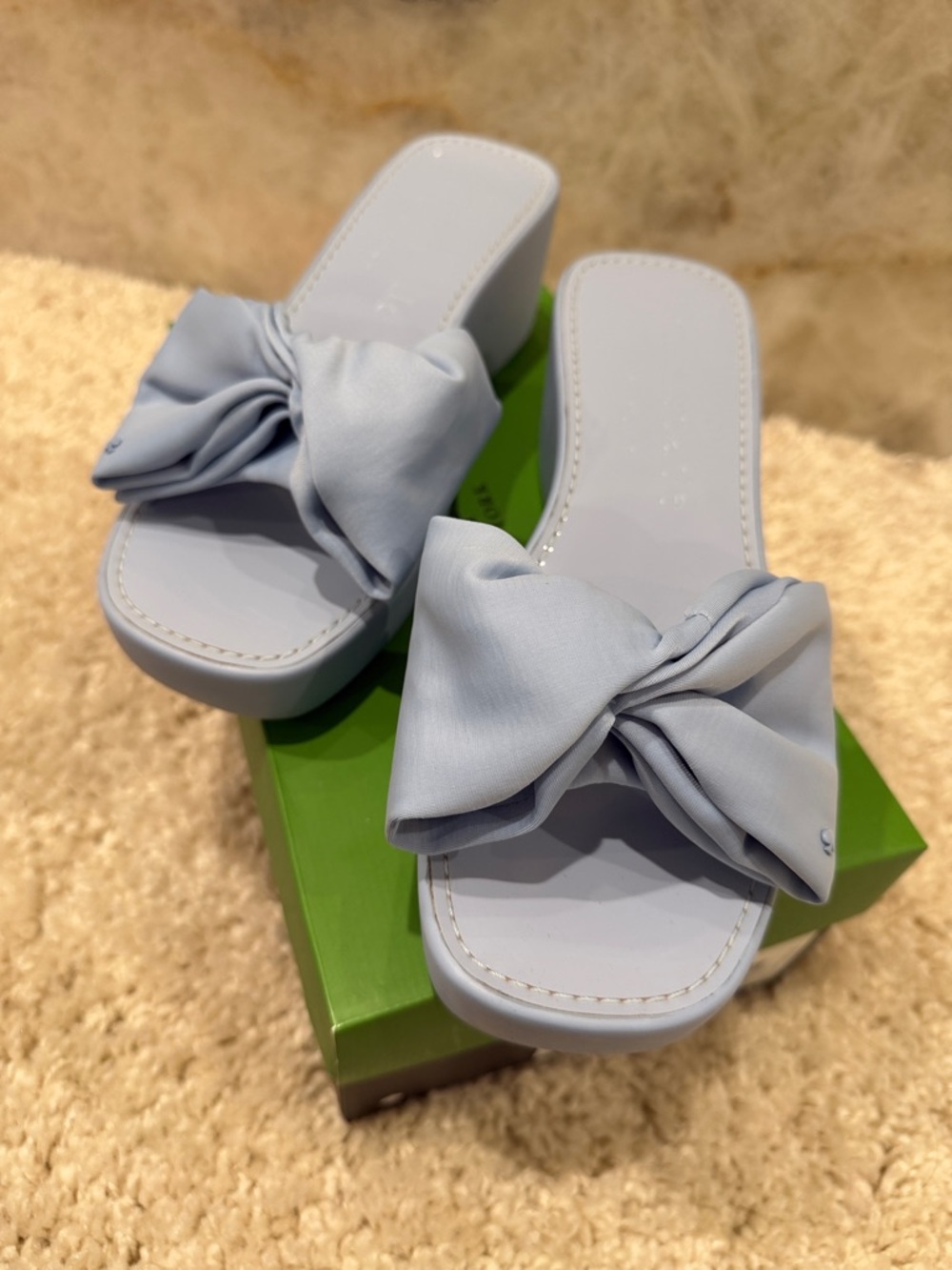 New Kate Spade neoprene wedge sandals 8.5